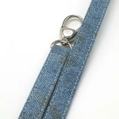 Pre-owned Dior Christian  Lady  Clear Light Blue Denim Plastic Handbag Shoulder Bag () In Clear, Light Blue