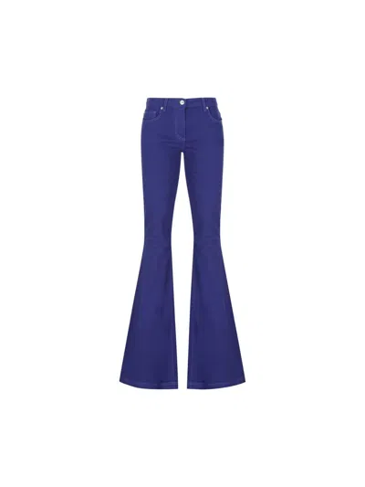 Etro Pegaso-embroidered Trousers In Multicolor