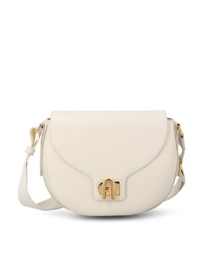 Furla Small Lotus Cross Body Bag In Beige