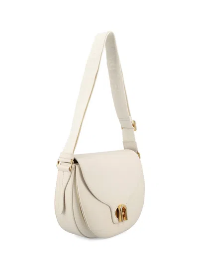 Furla Small Lotus Cross Body Bag In Beige