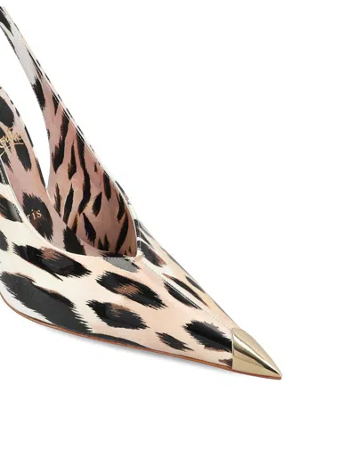 Christian Louboutin 'wild' Animal Print Cap Toe Pump In Vintage Rose