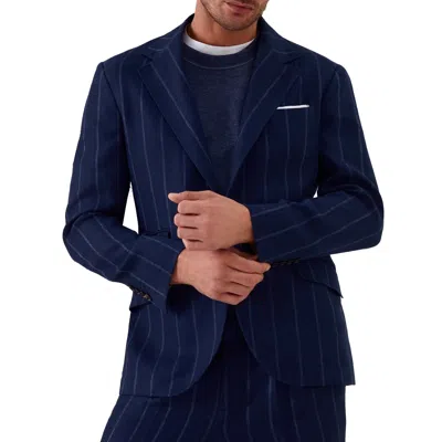 Brunello Cucinelli Wool Jacket Men In Blue
