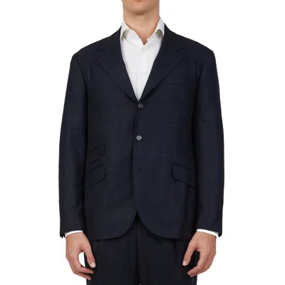 Brunello Cucinelli Wool Suit Men In Blue