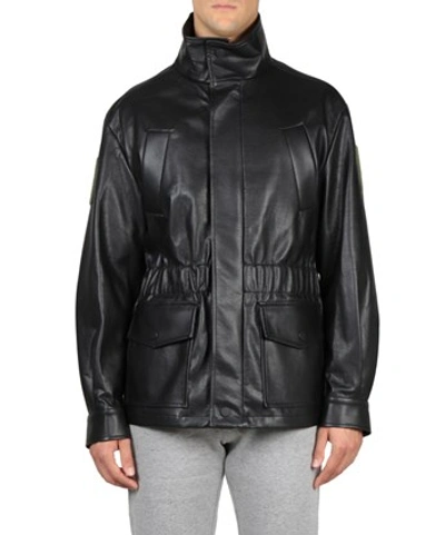 Gosha Rubchinskiy Faux-leather Jacket In Nero