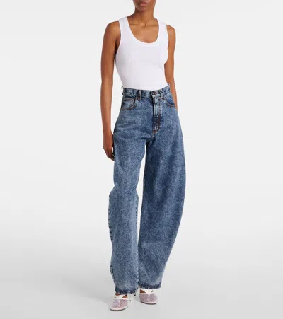 Alaïa Fishnet Patent Ankle-strap Pumps In White