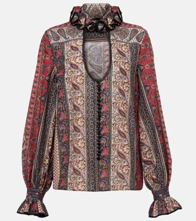 Valentino Paisley Print Shirt In Multicolor.