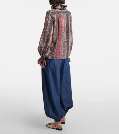 Valentino Paisley Print Shirt In Multicolor.