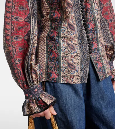 Valentino Paisley Print Shirt In Multicolor.
