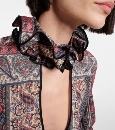 Valentino Paisley Print Shirt In Multicolor.