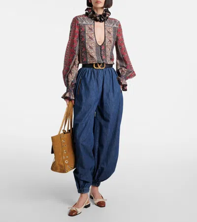 Valentino Paisley Print Shirt In Multicolor.