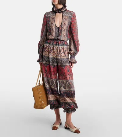 Valentino Paisley Print Shirt In Multicolor.