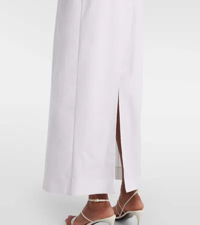 Khaite Tulula Silk Slip Dress In 白色