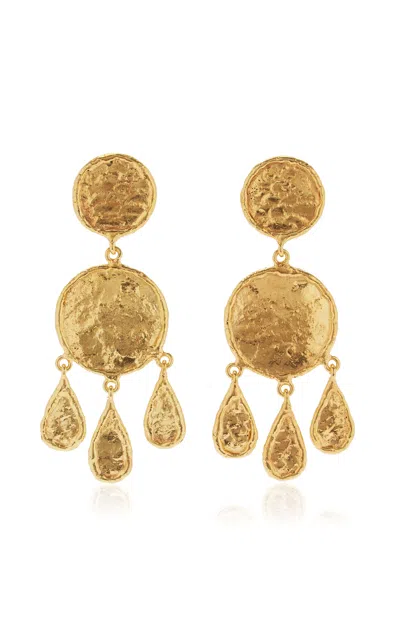 Sylvia Toledano Swanee 22k Gold-plated Earrings In Gold