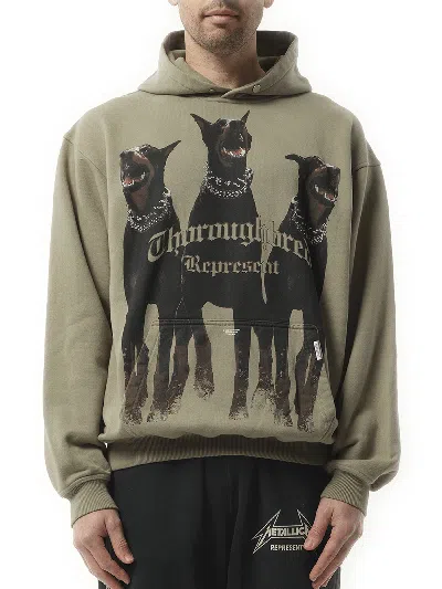 Represent Thorough Sweatshirt In Khaki