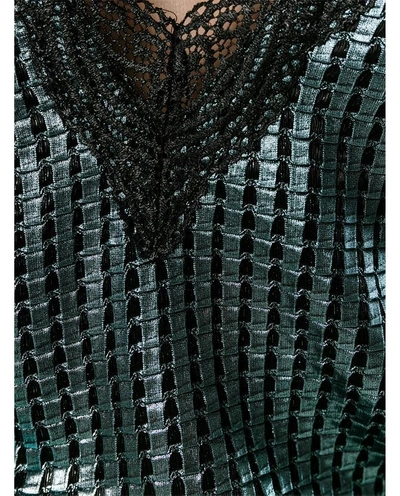 Shop House Of Holland Chainmail Metallic Slip Top