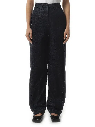 Jacquemus Women's Le Cargo De-nîmes Jean In Navy