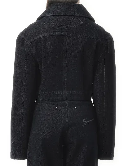 Jacquemus Marino Denim Jacket In Blue