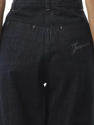 Jacquemus Women's Le Cargo De-nîmes Jean In Navy