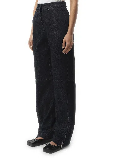 Jacquemus Women's Le Cargo De-nîmes Jean In Navy