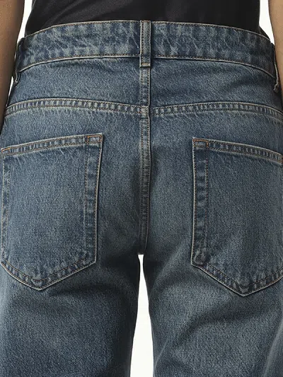 Coperni Woman Jeans Blue Size S Cotton In Blue Vintage