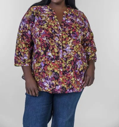 Nydj Pintuck Blouse - Plus In Harpeth Hills In Multi