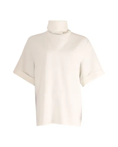 Ellery Hopper Cowl Top In White Polyester In White