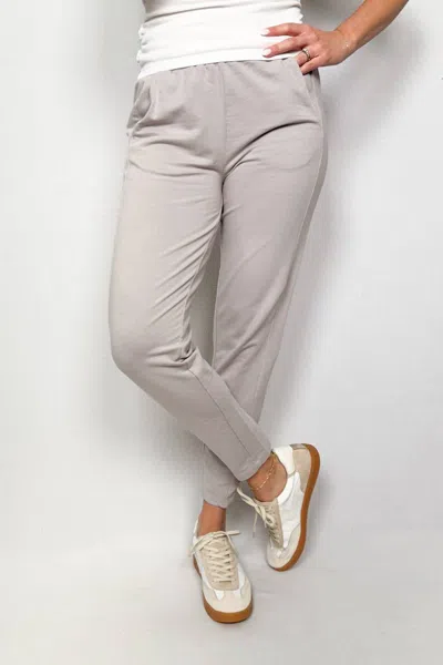 Mod-o-doc Slim Ankle Pants In Grey Harbor In Multi