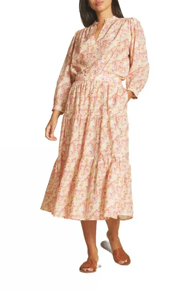 Trovata Makena Skirt In Pink Currant In Multi