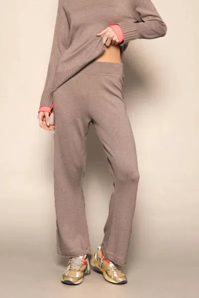 Lisa Todd Love Front Pants In Mink Brown In Multi