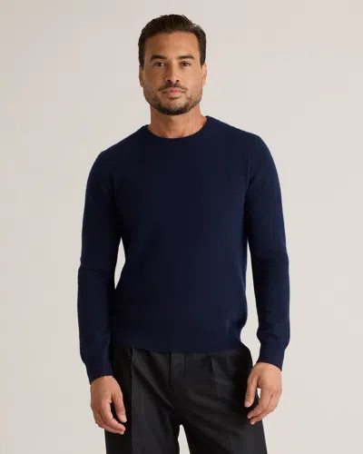 Quince Men's Mongolian Cashmere Crewneck Sweater In True Navy