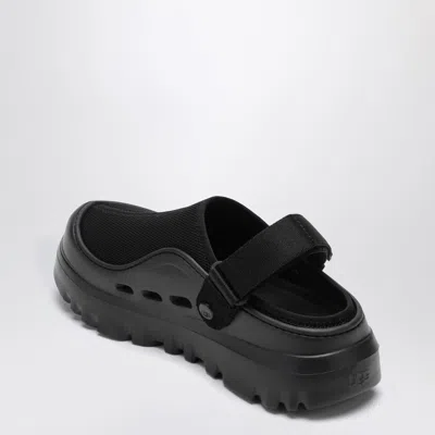 Ugg Adjustable Back Strap Clogs With Mesh Upper In Black