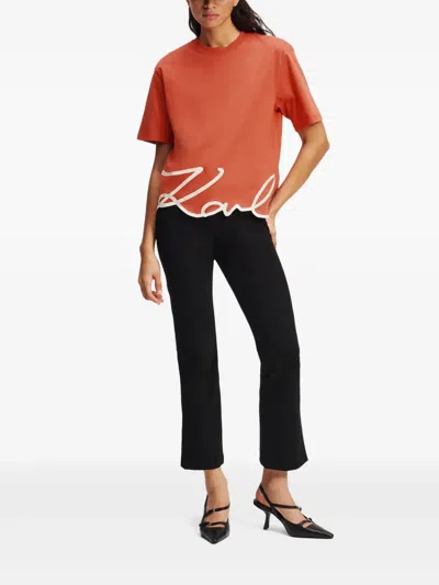 Karl Lagerfeld Woman In Orange