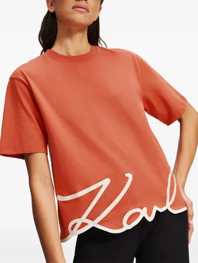 Karl Lagerfeld Woman In Orange