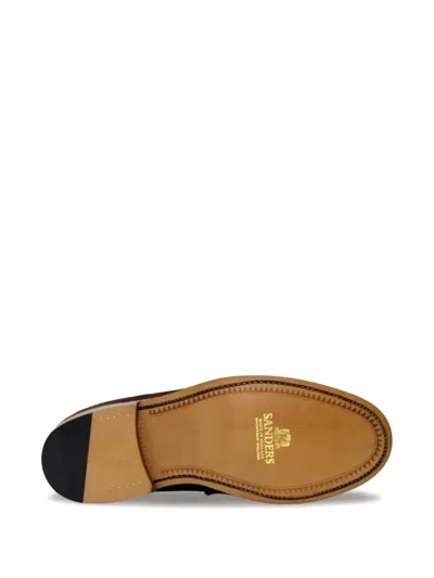 Sanders Aldwych Suede Penny Loafers In Multi