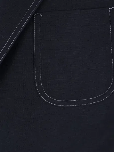 Thom Browne Single-breasted Blazer In Blue