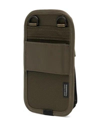 Porter-yoshida & Co Logo-patch Messenger Bag In Green