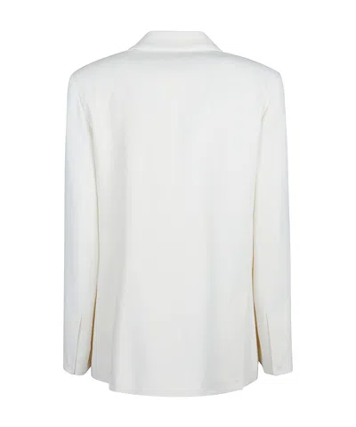 Pinko Equilibrata Linen Blazer In White