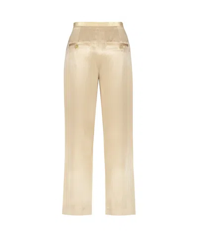 Khaite Pheadra Wide Leg Trousers In Neutral