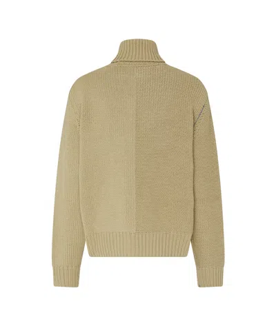 Burberry Ekd Cashmere Roll-neck Sweater In Hunter