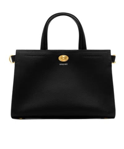 Burberry Mini Shopping Bag Adjustable Strap In Black