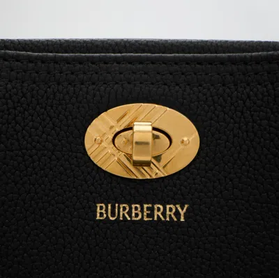 Burberry Mini Shopping Bag Adjustable Strap In Black