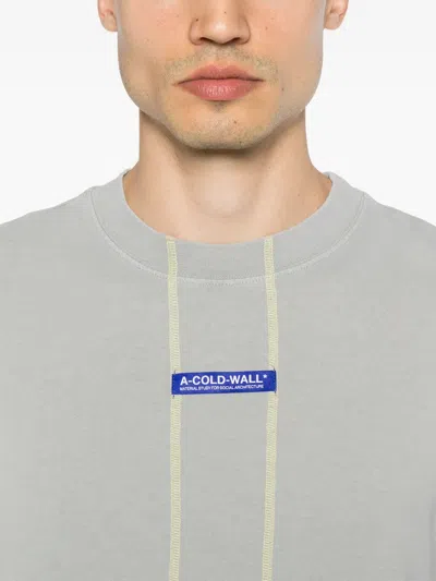A-cold-wall* Schema T-shirt In Grey