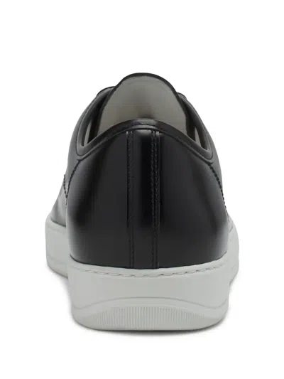 Lanvin Dbb1 Gradation Leather Sneakers In Black