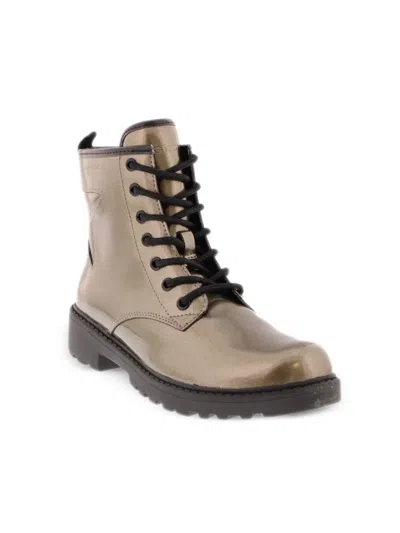 Geox J Casey Ankle Boots In Gold