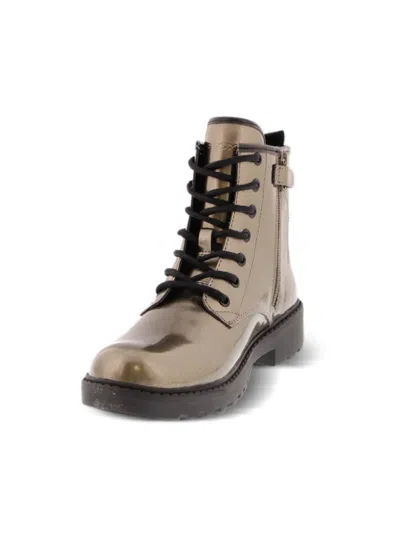 Geox J Casey Ankle Boots In Gold