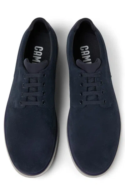 Camper Smith Plain Toe Derby In Blue
