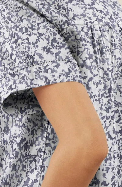 Boll & Branch Signature Garden Print Sleep Shorts In Bay