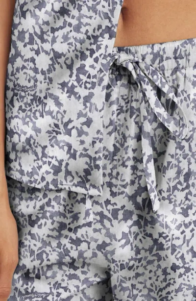 Boll & Branch Signature Garden Print Sleep Shorts In Bay