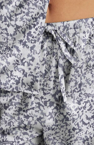 Boll & Branch Signature Garden Print Sleep Shorts In Bay