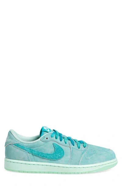 Jordan Air  1 Retro Low Sneaker In Washed Teal/teal/igloo